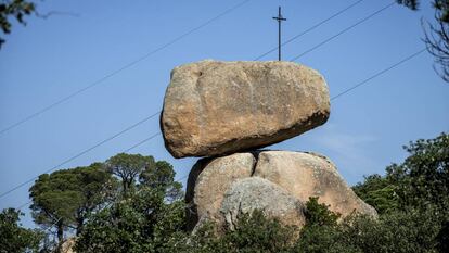 La piedra caballera de Pedralta, en Sant Feliu de Guíxols.