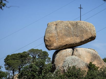 La piedra caballera de Pedralta, en Sant Feliu de Guíxols.