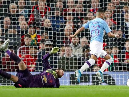 Mahrez marca el tercer gol del City.