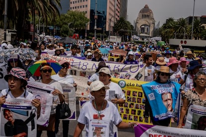 protesta de familiares de personas desaparecidas