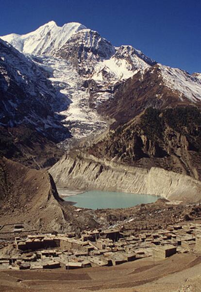 Imagen de un glaciar del Himalaya.