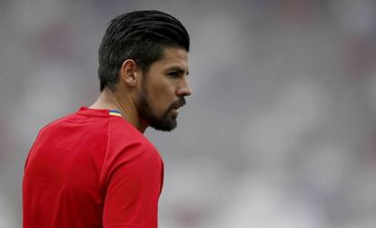 Nolito, en un entrenamiento.