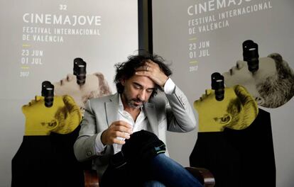 Pablo Trapero,ayer, antes de ofrecer una rueda de prensa en el Cinema Jove.