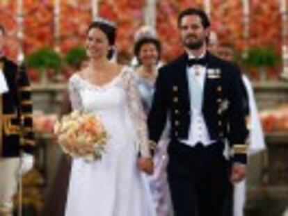 Carlos Felipe de Suecia y la exmodelo Sofia Hellqvist contraen matrimonio ante representantes de las monarquías europeas