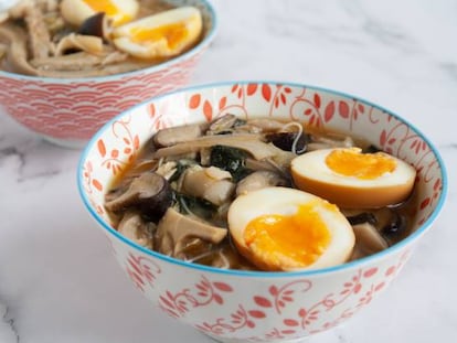 Sopa de miso con setas