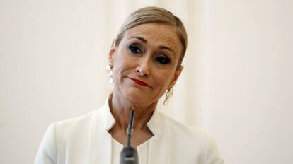 Cristina Cifuentes anuncia que deixa o cargo de presidenta da Comunidade de Madri