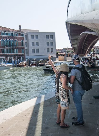 El polémico anexo del hotel Santa Chiara en el Gran Canal.