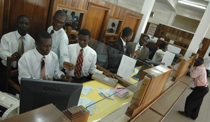 Akuapem Rural Bank de Mamfe, en Ghana.