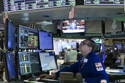 Operador en la Bolsa de Nueva York