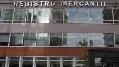 Sede del registro mercantil de Madrid. 