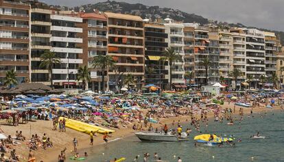 La playa de Lloret de Mar