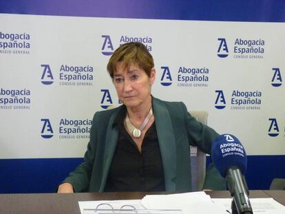 Victoria Ortega, presidenta del Consejo General de la Abogacía Española (CGAE) en una foto de archivo.