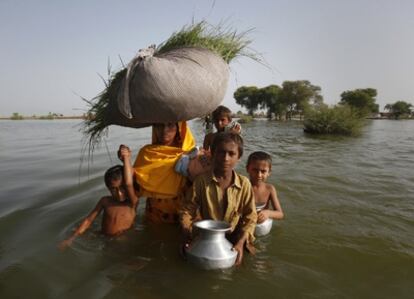 Las inundaciones del pasado agosto en Pakistán obligaron a millones de personas a desplazarse.
