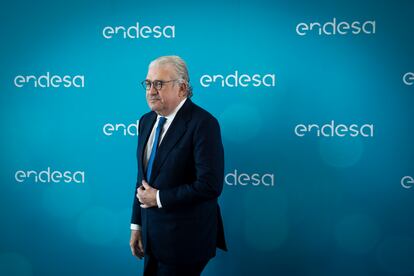 El consejero delegado de Endesa, José Bogas, en febrero en Madrid.