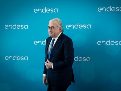 El consejero delegado de Endesa, José Bogas, en febrero en Madrid.