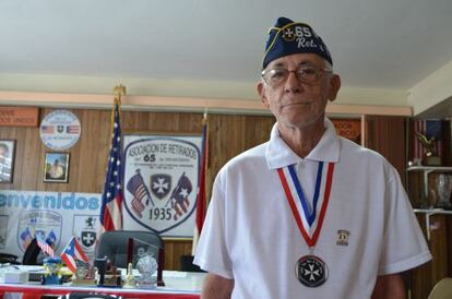 Miguel Pi&ntilde;eiro, de 83 a&ntilde;os, soldado retirado.