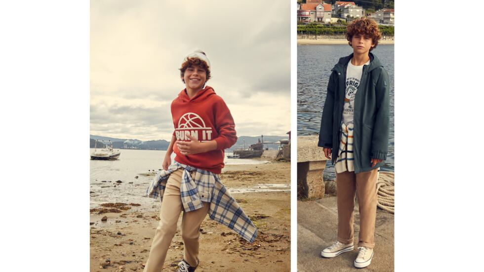 Pantalón beige disponible en más colores.