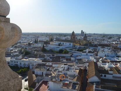 Vista de Utrera (Sevilla), desde el castillo.