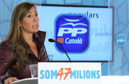 La presidenta del PP catalán Alicia Sánchez-Camacho.