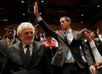 El líder de la oposición a Maduro, Juan Guaidó.