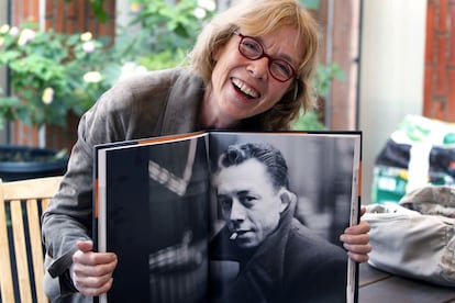 Catherine Camus, en Barcelona en 2012, durante la gira de presentación de su libro 'Albert Camus. Solitario y solidario'.