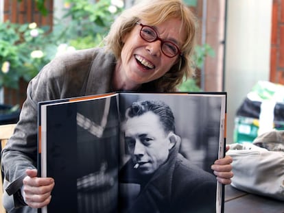Catherine Camus, en Barcelona en 2012, durante la gira de presentación de su libro 'Albert Camus. Solitario y solidario'.
