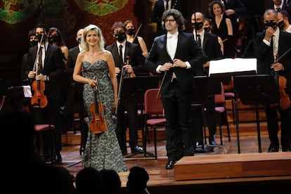 Anne-Sophie Mutter, tras el concierto en el Palau.