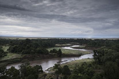 El río Mara al atardecer.