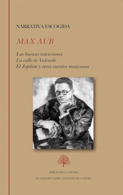 Portada Narrativa escogida de Max Aub. EDITORIAL BIBLIOTECA CASTRO