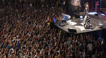 Una batalla de gallos en Barcelona en 2013.