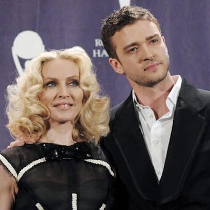 Madonna y Justin Timberlake, productor de 'Hard Candy'