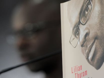 Lilian Thuram, durante la presentación de su libro.