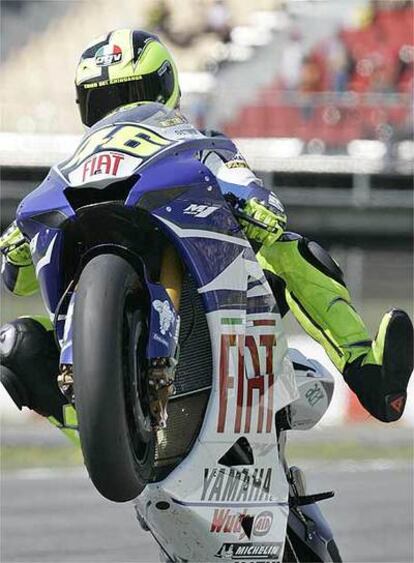 Valentino Rossi, en Montmeló