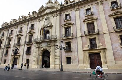 Fachada del Tribunal Superior valenciano. 