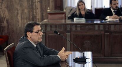 Pedro Ángel Hernández Mateo, durante una de las sesiones del juicio.