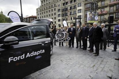 Presentación de la campaña en favor de la movilidad para los descapacitados.