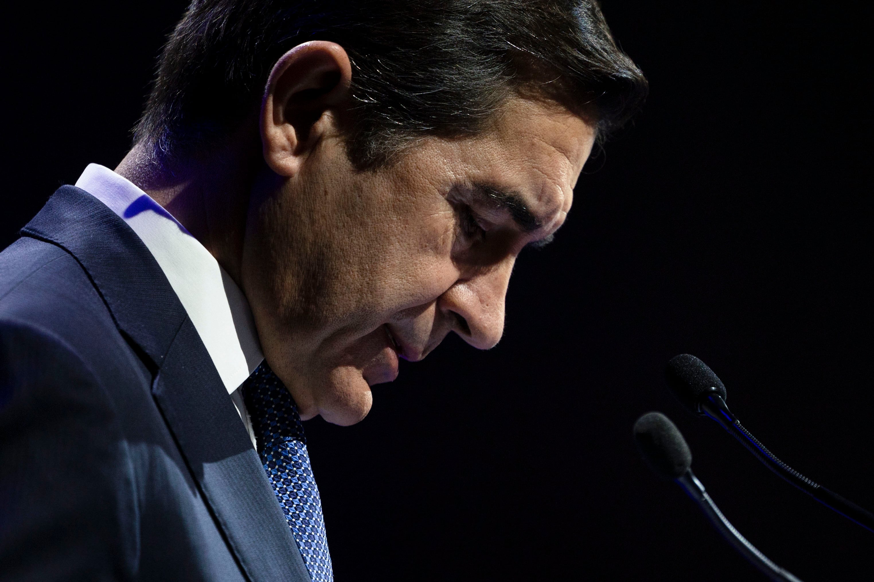 El presidente del BBVA, Carlos Torres, en una presentación de resultados reciente.