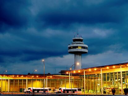 Exterior del aeropuerto de Palma de Mallorca.