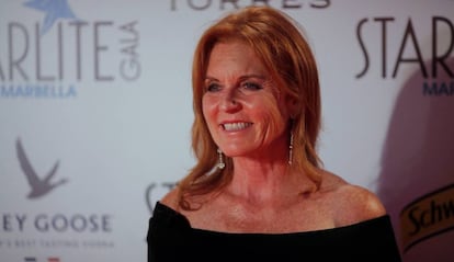 Sarah Ferguson, en el 'photocall' de la Starlite Gala.