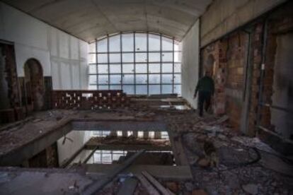 Las obras del hotel han sufrido el robo de materiales.