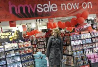 Interior de una de las tienda de la cadena HMV en el centro de Londres, Inglaterra. EFE/Archivo