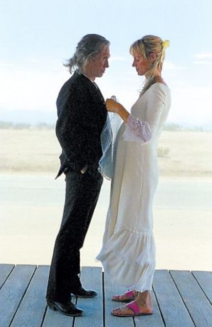 David Carradine y Uma Thurman , en 'Kill Bill. Vol. 2'.