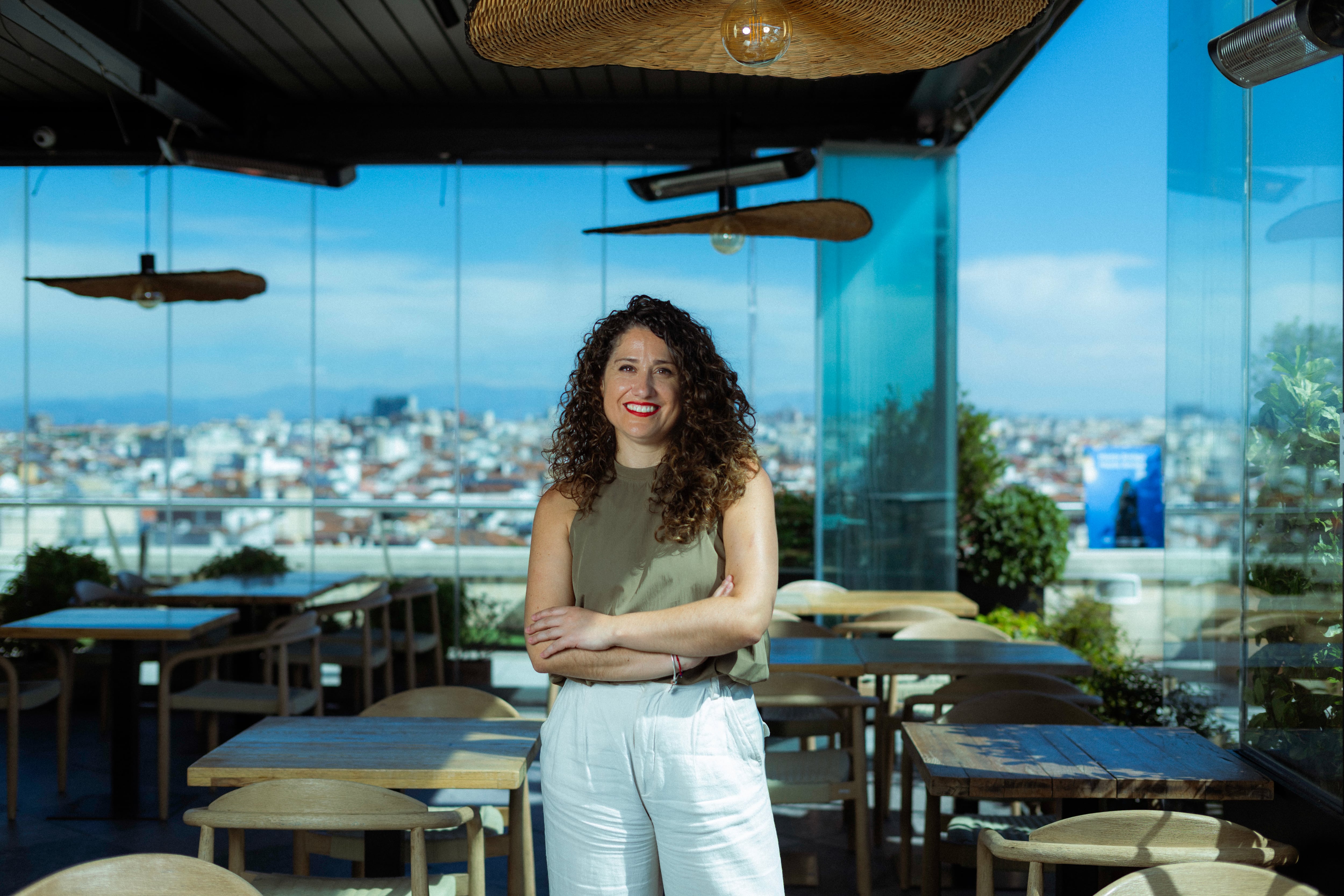 Enma López, este lunes. 