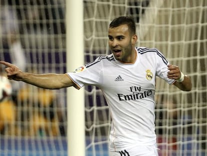 Jesé celebra su gol al PSG