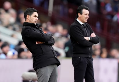 Mikel Arteta y Unai Emery