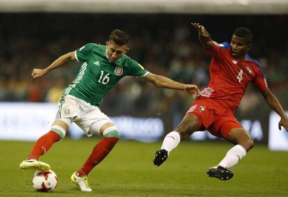 Mexico durante el partido ante Panamá.