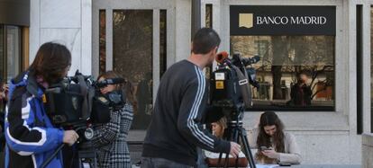 Sede del Banco de Madrid en la plaza de Col&oacute;n.