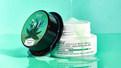 cremas hidratantes, crema para la cara, Crema hidratante facial, crema hidratante cara, crema con aloe vera, aloe vera para la cara, belif, belif aqua bomb