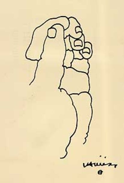 Dibujo de Eduardo Chillida.