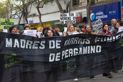 Movilización de vecinas y vecinos hacia la municipalidad de Pergamino (Argentina),  el 5 ‎de ‎septiembre ‎de ‎2019.